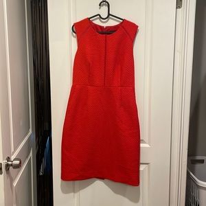 J. Crew textured red dress